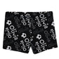 Soccer Ball Name Print Black Shorties - Wimziy&Co.