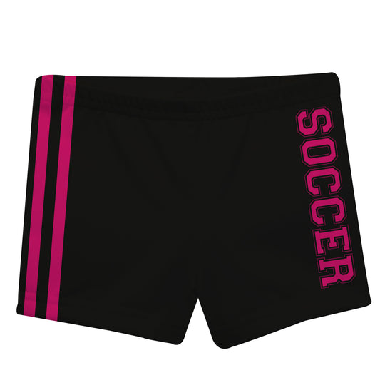 Soccer Stripe Black Shorties - Wimziy&Co.