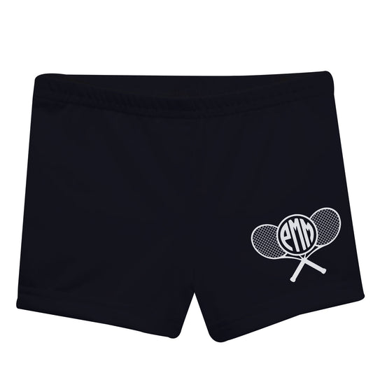 Tennis Black and White Shorties
