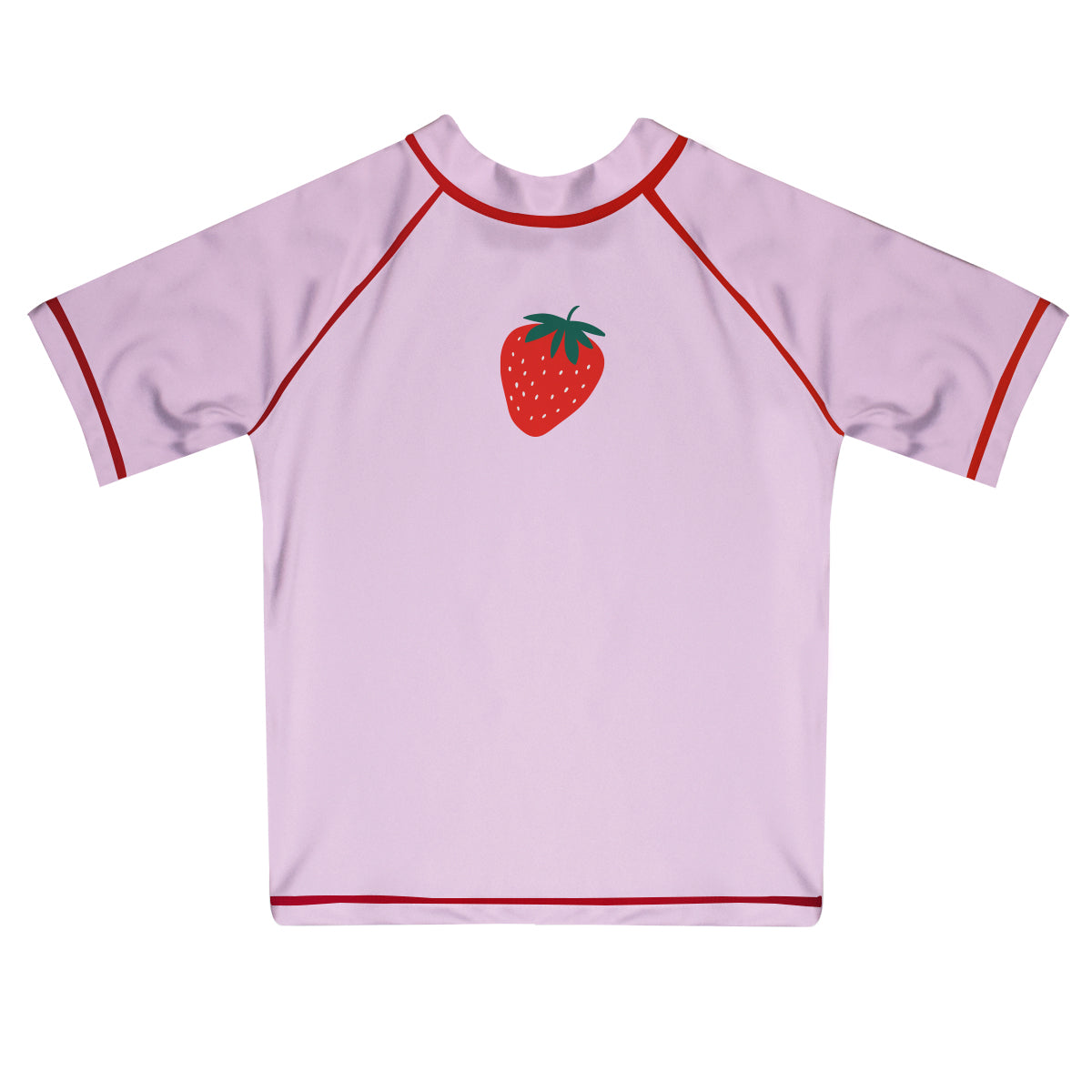Strawberry Pink Short Sleeve Rash Guard