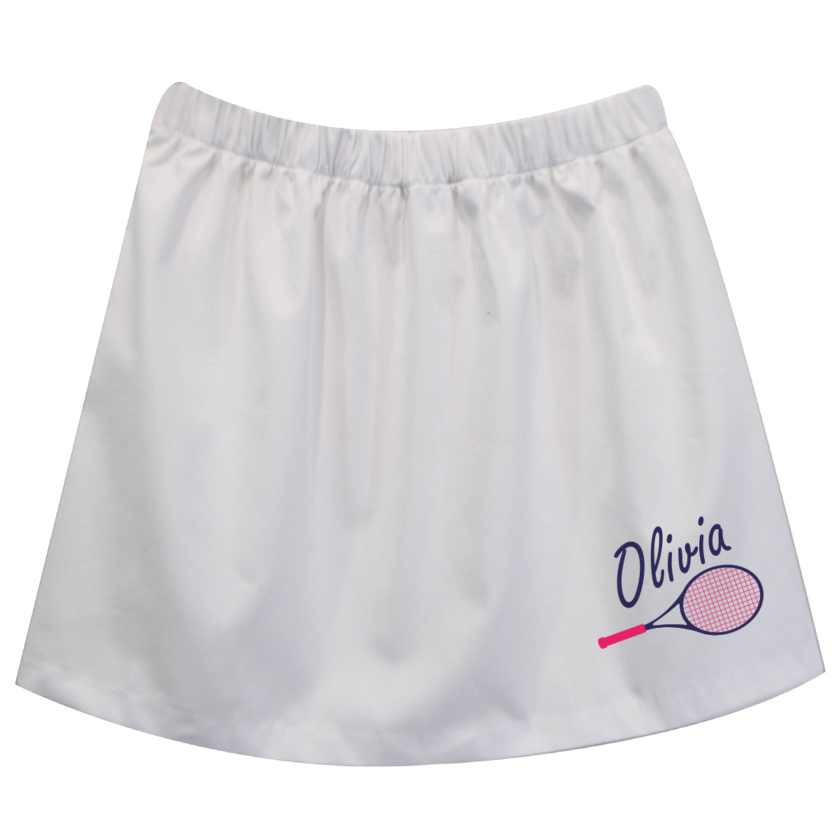 Tennis Name White Skirt