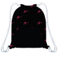 Black and pink gymnast girls gym bag with kangaroo pocket - Wimziy&Co.
