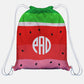 Watermelon Personalized Monogram Green and Red Gym Bag 14 x 19""