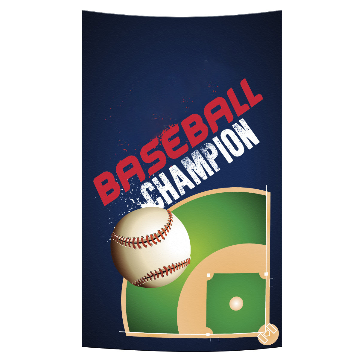 Baseball Champion Personalized Name Navy Towel 51 X 32 - Wimziy&Co.