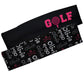 Golf Personalized Name Print Black Headband Set