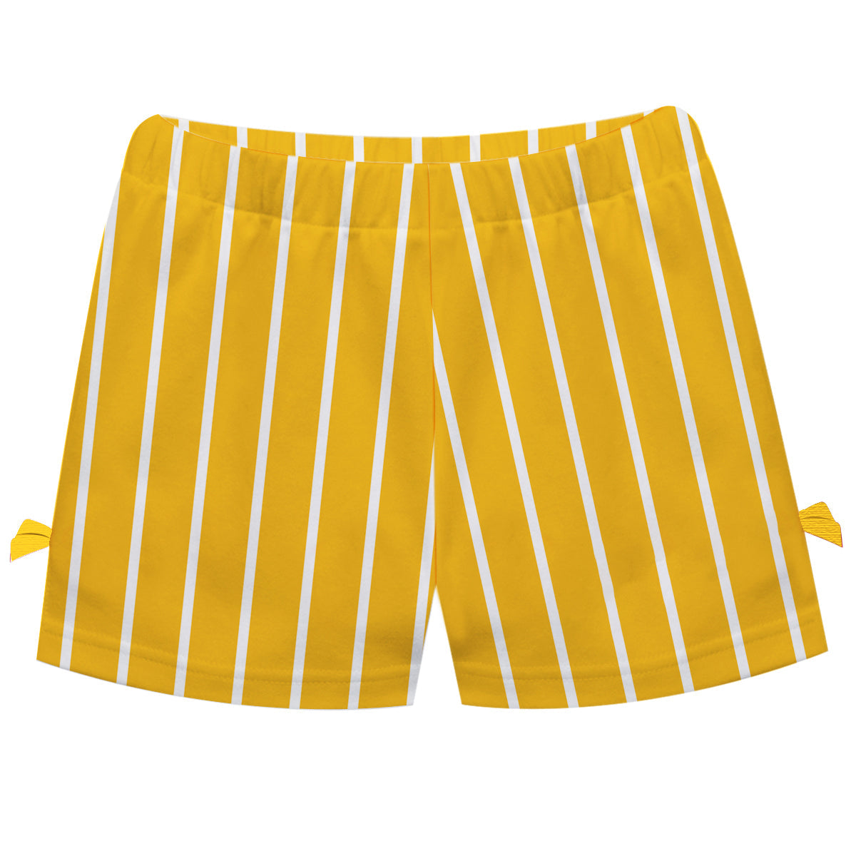 Girls yellow and white striped short with name - Wimziy&Co.