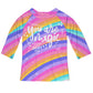 Your Are Magic Name Rainbow Color Raglan Tee Shirt 3/4 Sleeve