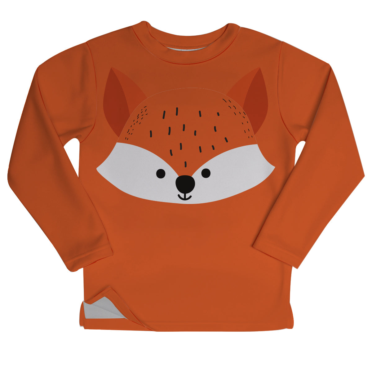 Girls orange and white woodland sweatshirt with name - Wimziy&Co.