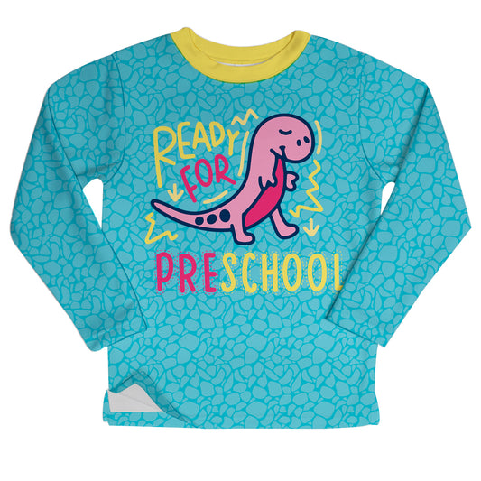 Ready For Preschool Aqua Fleece Sweatshirt With Side Vents