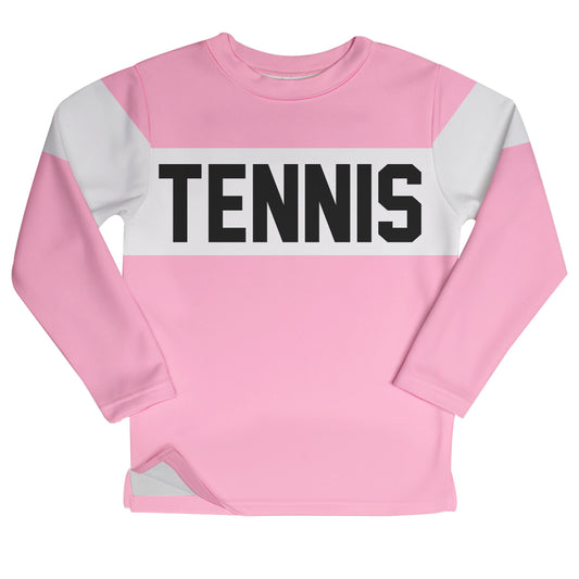 Tennis Pink Fleece Sweatshirt With Side Vents