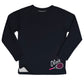 Tennis Name Black Fleece Sweatshirt With Side Vents
