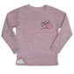Tennis Name Pink Heather Fleece Sweatshirt With Side Vents