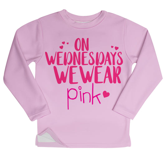 We Wear Pink Fleece Girls Sweatshirt Side Vents