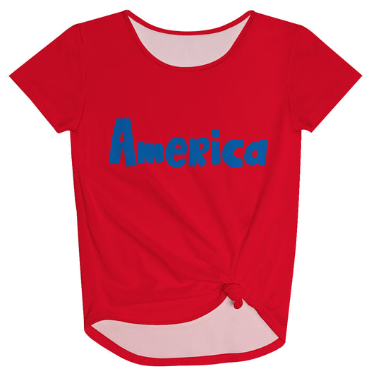 America Red Knot Top
