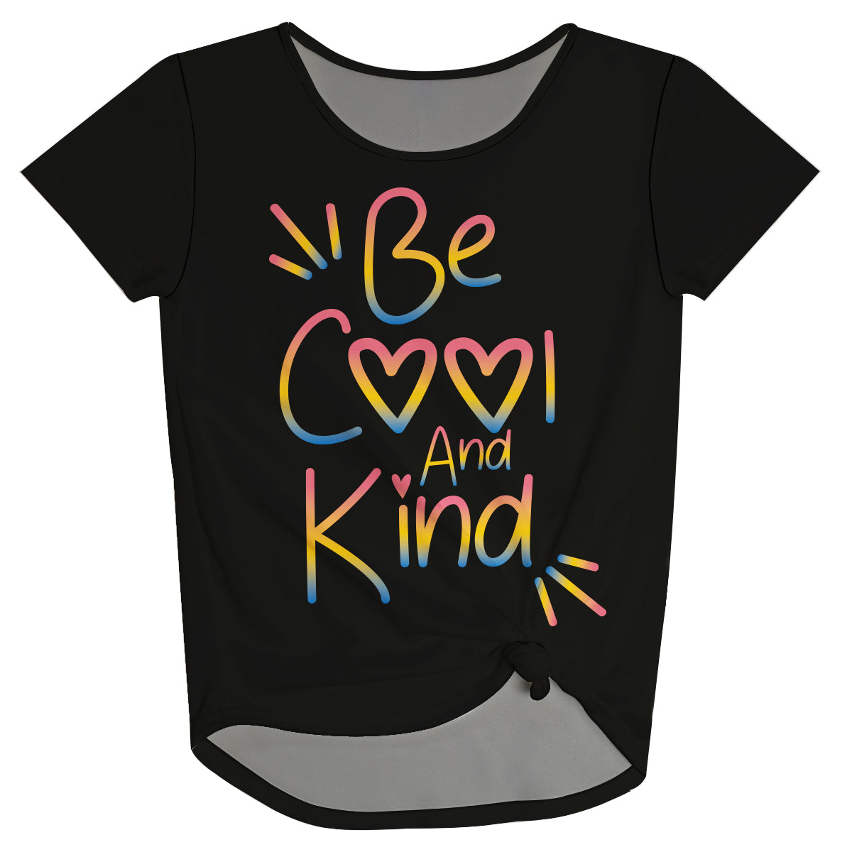 Be Cool And Kind Black Knot Top - Wimziy&Co.