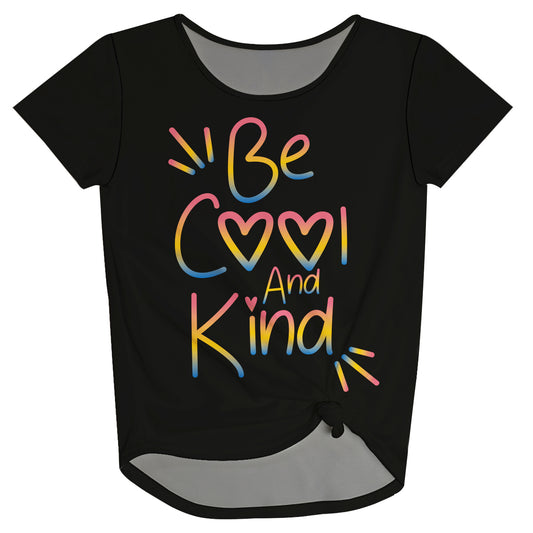 Be Cool And Kind Black Knot Top - Wimziy&Co.