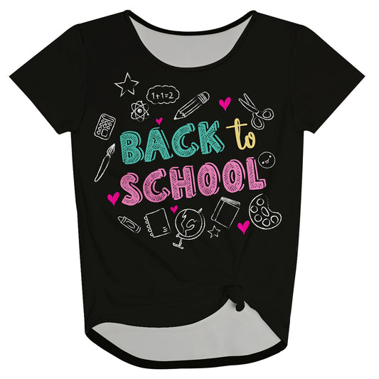 Back To School Black Knot Top - Wimziy&Co.