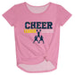 Cheerleader Pink Knot Top