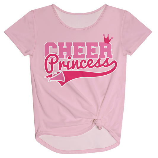 Cheer Princess Pink Knot Top