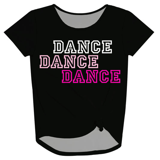 Dance Black and White Knot Top