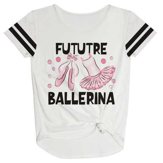 Future Ballerina White Knot Top