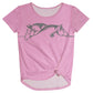 Horses Personalized Name Pink Knot Top - Wimziy&Co.