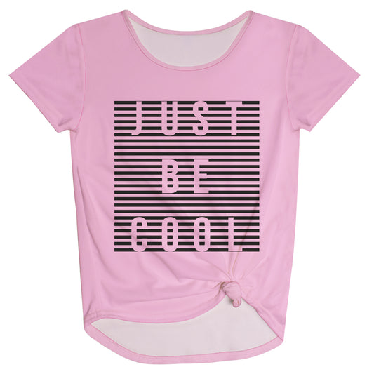 Just Be Cool Pink Knot Top - Wimziy&Co.