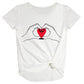 Love White Knot Top - Wimziy&Co.