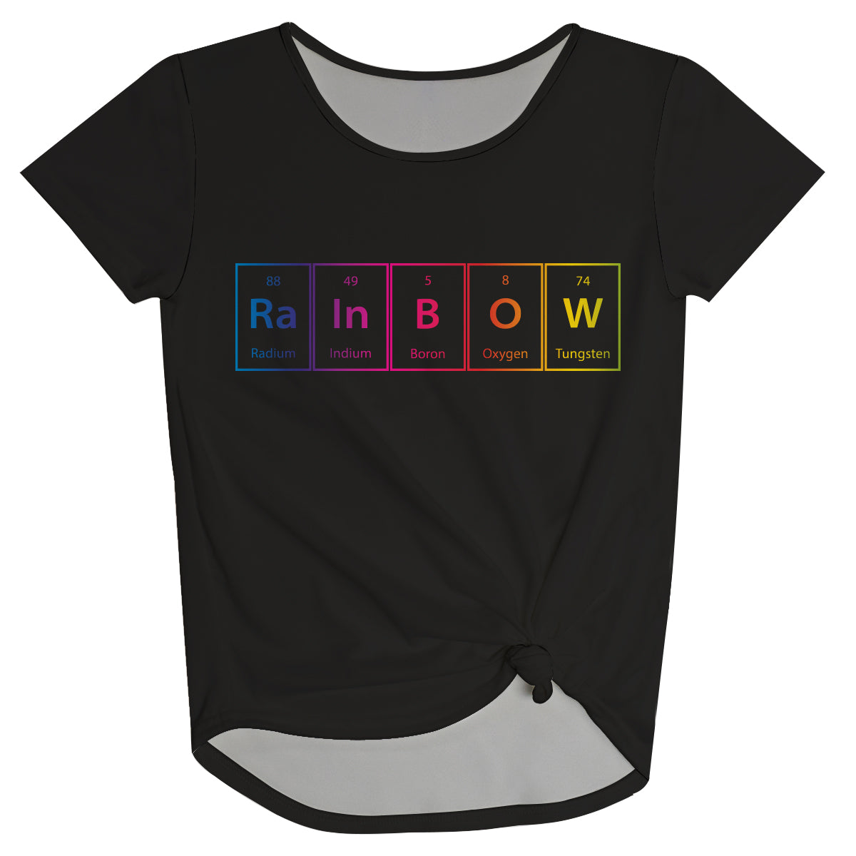 Rainbow Black Knot Top - Wimziy&Co.