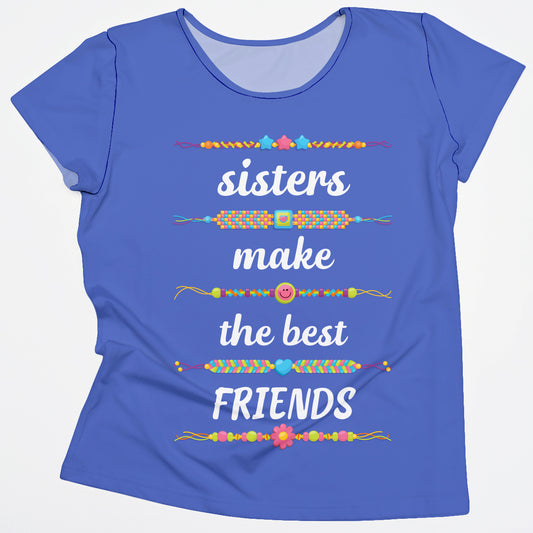 Sisters Make The Best Friends Purple Knot Top - Wimziy&Co.