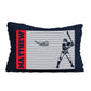 Baseball Player Personalized Name Navy Pillow Case 20 x 27""