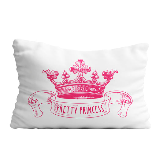 Pretty Princess White Pillow Case 20 x 27""