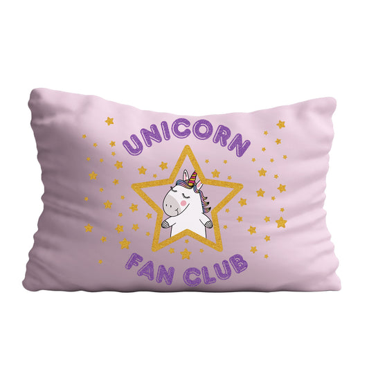 Unicorn Fan Club Pink Pillow Case 20 x 27""