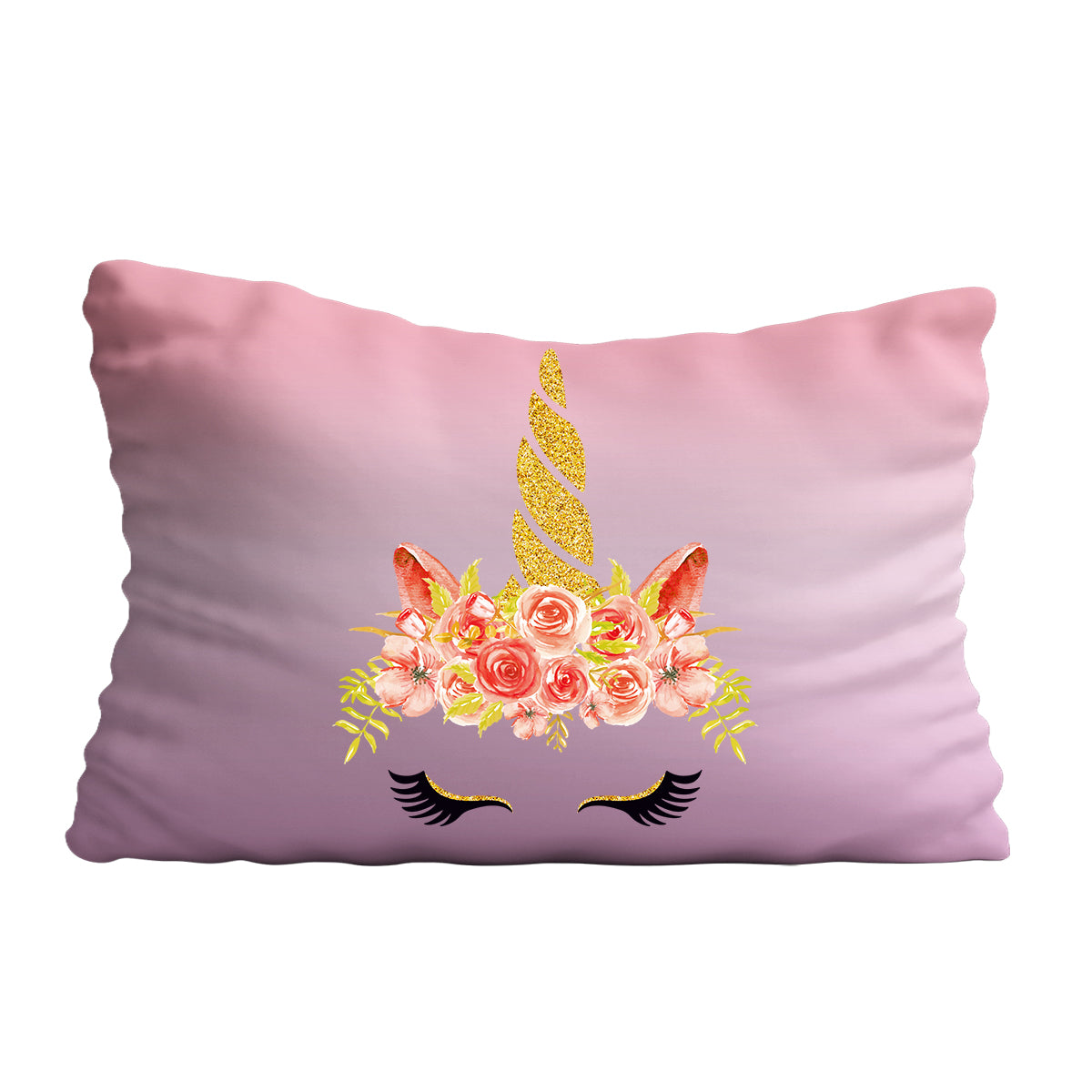 Unicorn Pink Degrade Pillow Case 20 x 27""