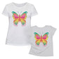 Butterfly White Short Sleeve Tee Shirt - Wimziy&Co.