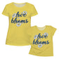 Love Blooms Yellow Short Sleeve Tee Shirt - Wimziy&Co.