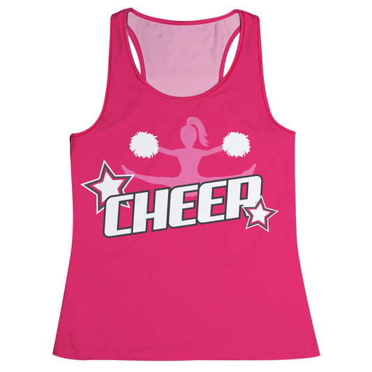 Cheer Hot Pink Tank Top