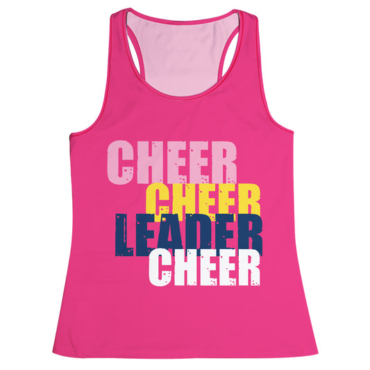 Cheer Leader Hot Pink Tank Top