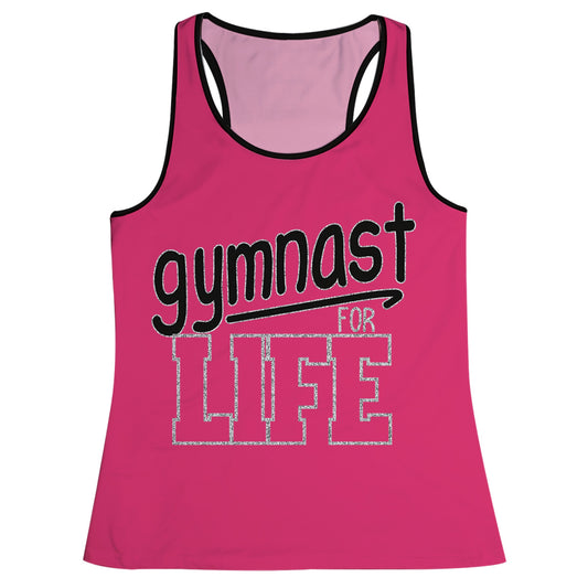Gymnast For Life Hot Pink Tank Top