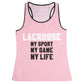 Lacrosse Light Pink and Black Tank Top