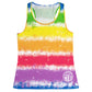 Personalized Monogram Tie Dye Rainbow Color Tank Top - Wimziy&Co.