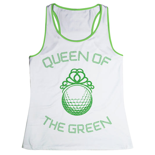 Queen Of The Green White Tank Top