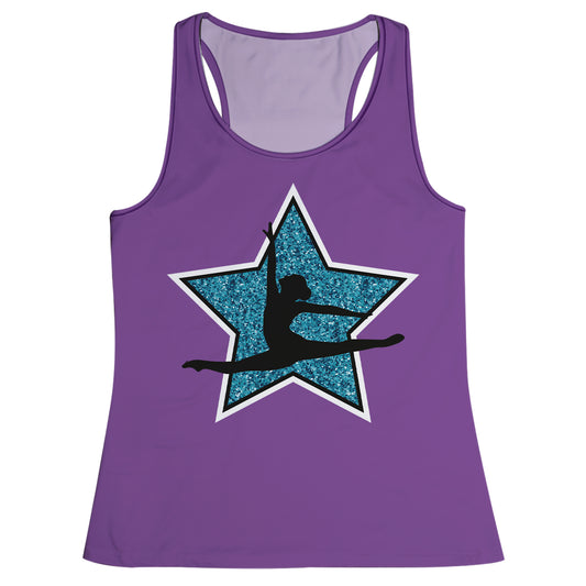 Star Gymnastic Purple Tank Top