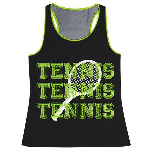 Tennis Black Tank Top