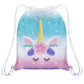 Unicorn Light Blue and Pink Bag 14 x 19""