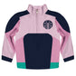 Block Color Personalized Monogram Navy and Pink Heavy Weight Performance 4-Way Stretch 1/4 Zip Pullover
