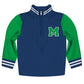Personalized Initila Name Navy Green Heavy Weight Performance 4-Way Stretch 1/4 Zip Pullover