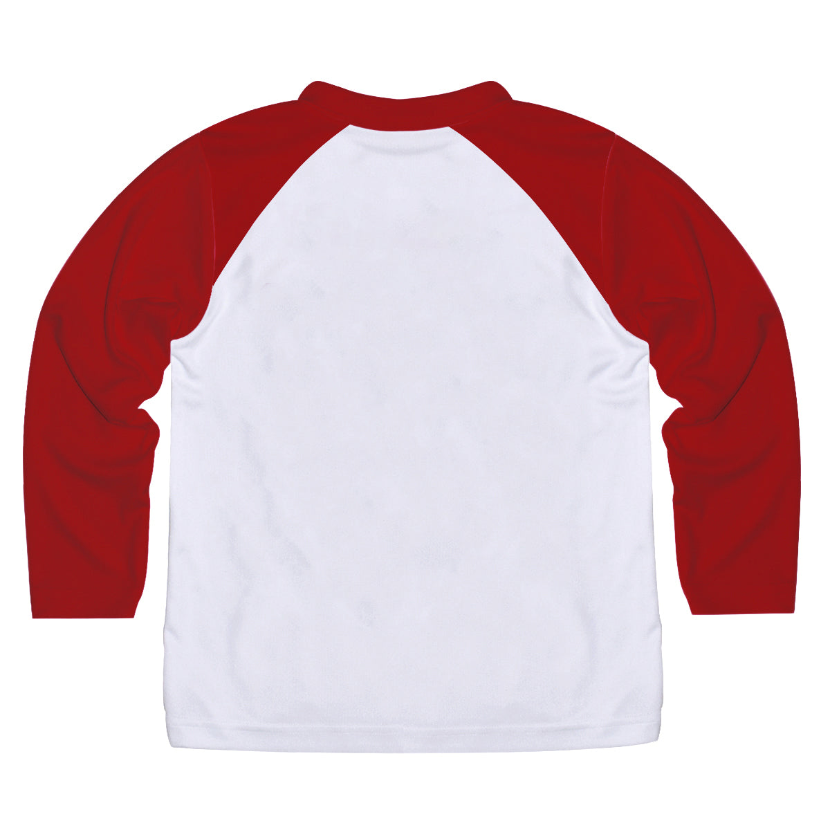 Baseball Player Personalized Name White and Red Raglan Long Sleeve Tee Shirt - Wimziy&Co.