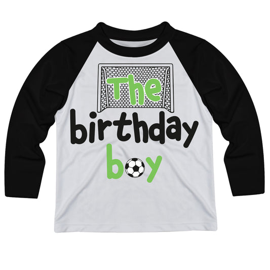 Birthday Personalized Name and Your Age White Ranglan Long Sleeve Tee Shirt
