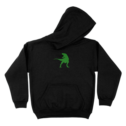 Dinosaur Black Fleece Long Sleeve Hoodie